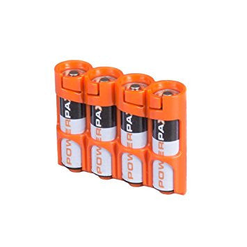 Storacell 4 AA Pack Battery Caddy (Orange)